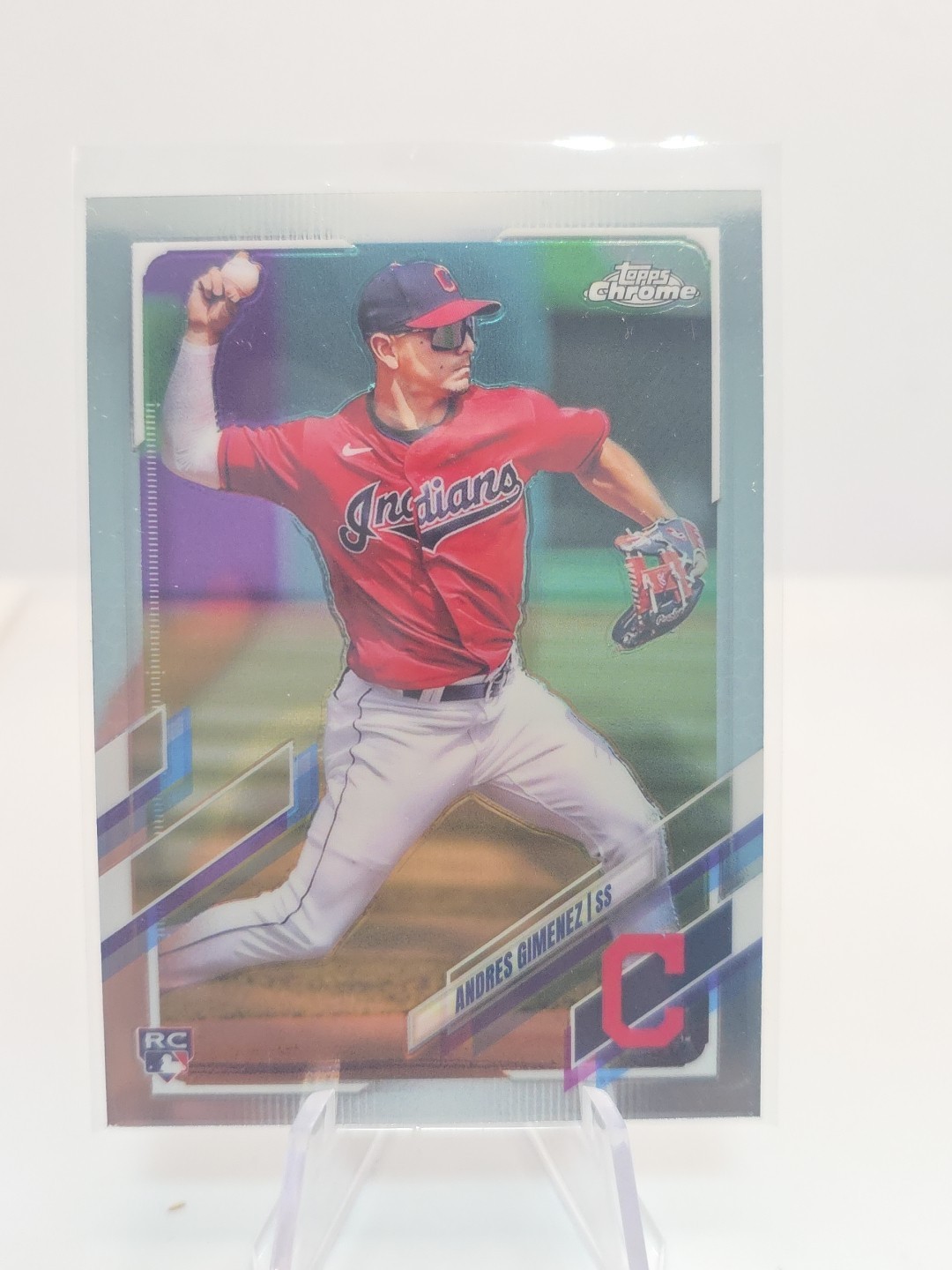2021 Topps Chrome Update #USC33 Andres Gimenez Cleveland Indians Rookie