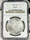 1885-O $1 Morgan Dollar NGC MS65 New Orleans 90% Silver US Coin
