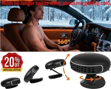 360° Rotary Portable 12V Car Heater & Defroster, 150W Fast Heating & Cooling Fan