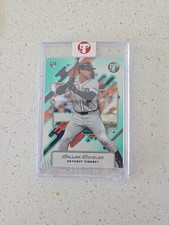 2025 Topps Pristine Dillon Dingler #121 Aqua Pulsar /199 Rookie Tigers