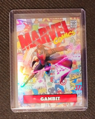 Gambit  Custom Fan Art Holo Foil Marvel Card   Unofficial