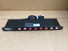 Eliminator Lighting Controller E-107 Rack Mount 8-Switch Power Strip Center 115V