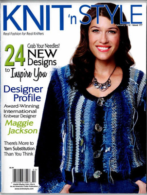 Knit 'n Style Knitting Pattern Magazine February 2012 24 Designs Patterns