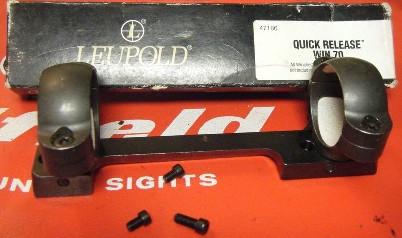 Vintage Leupold Quick Release 30mm Scope Rings Base Winchester 70