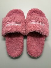 Balenciaga Pink Faux Fur Unisex Slides
