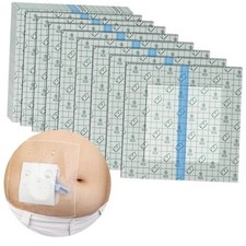 25 Pcs Waterproof Dialysis Catheter Shower Cover  Non-Stick Center Pad,