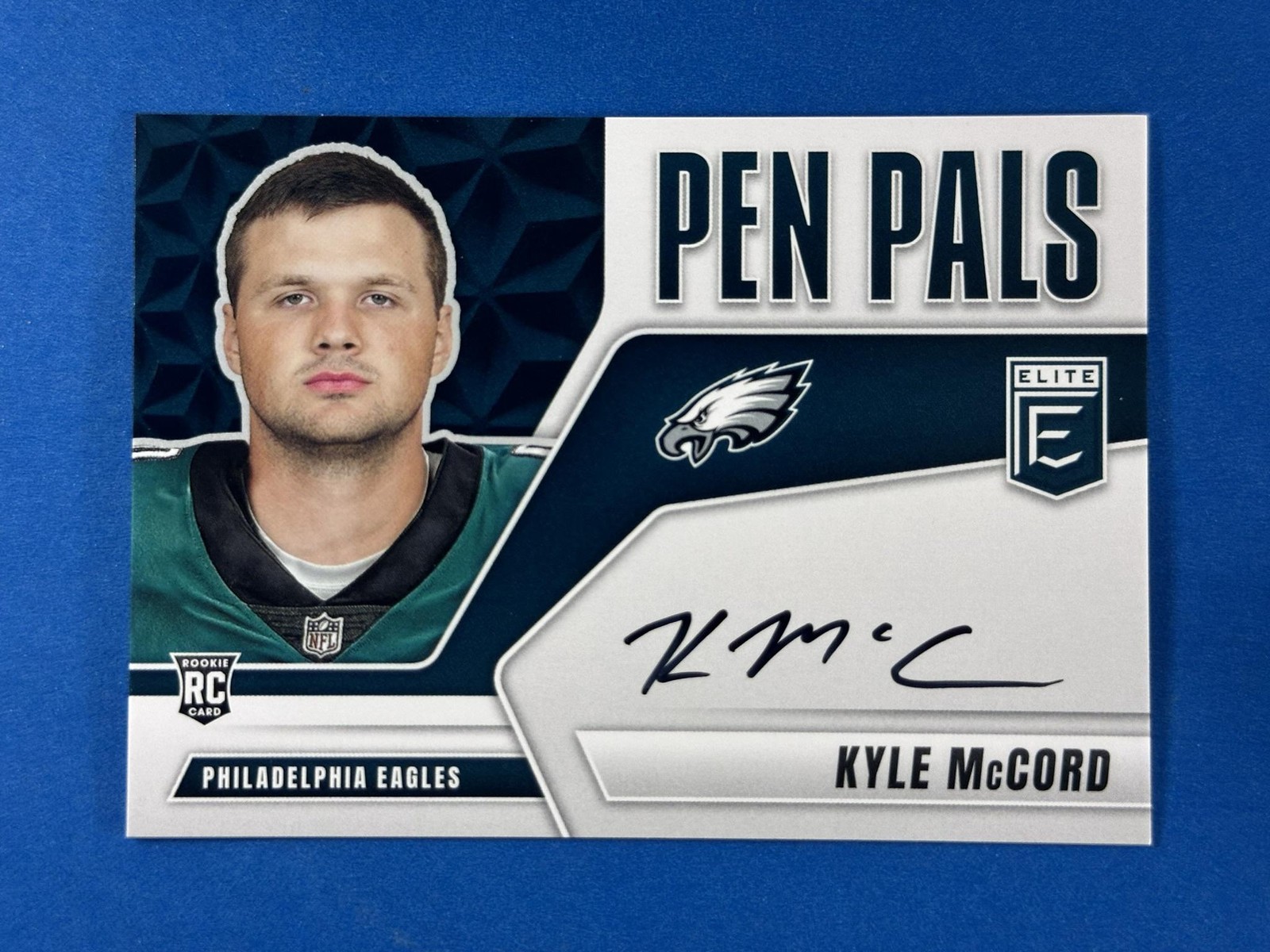 2025 Donruss Elite Pen Pals Kyle McCord Autograph Philadelphia Eagles