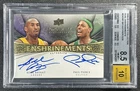 KOBE BRYANT PAUL PIERCE BGS 8.5 2008-09 EXQUISITE ENSHRINEMENTS DUAL 10 AUTO /25