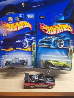 2003 Hot Wheels Treasure Hunts, lot of 3, Tsunami - Hooligan - Loose El Camino -