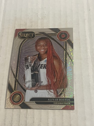 2025 Panini Select WNBA Aliyah Boston Courtside Silver Party Prizm #250 Fever