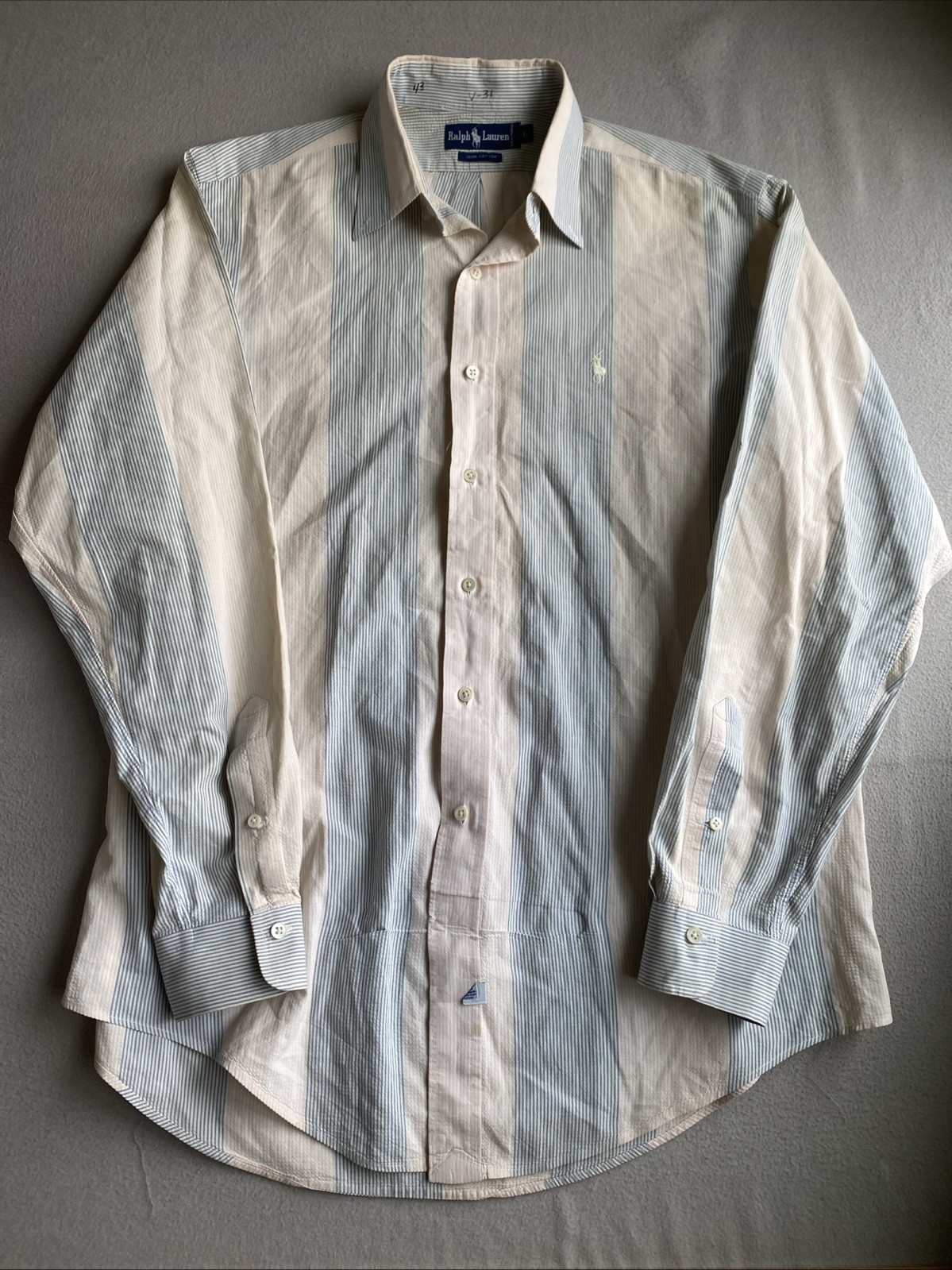 Vintage Ralph Lauren Polo LS Casual Shirt. Size L. Button Up.