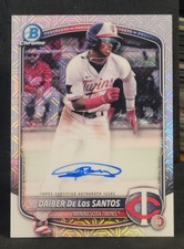 2025 Bowman Chrome Prospect Mega Box Auto BMA-DD  Daiber De Los Santos