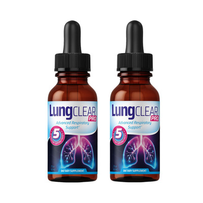 (2-Pack) Lung Clear Pro Drops - LungClear Healthy Lung Support Drops