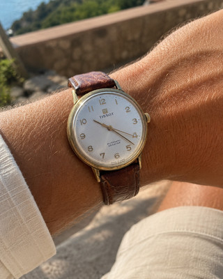 Vintage 1960s Tissot Seastar 21 Jewel Automatic Watch   in Original Box