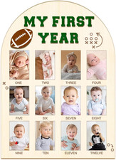 My First Year Photo Board - Baby'S First Year Photo Frame 12 Months Milestone Bo