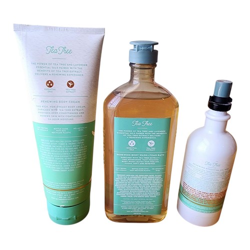 Bath & Body Works Aromatherapy Tea Tree Lavender Body Cream, Body Wash, Mist NEW - Picture 2 of 10