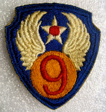 US Army Air Force Patch 9th Air Force 1940s