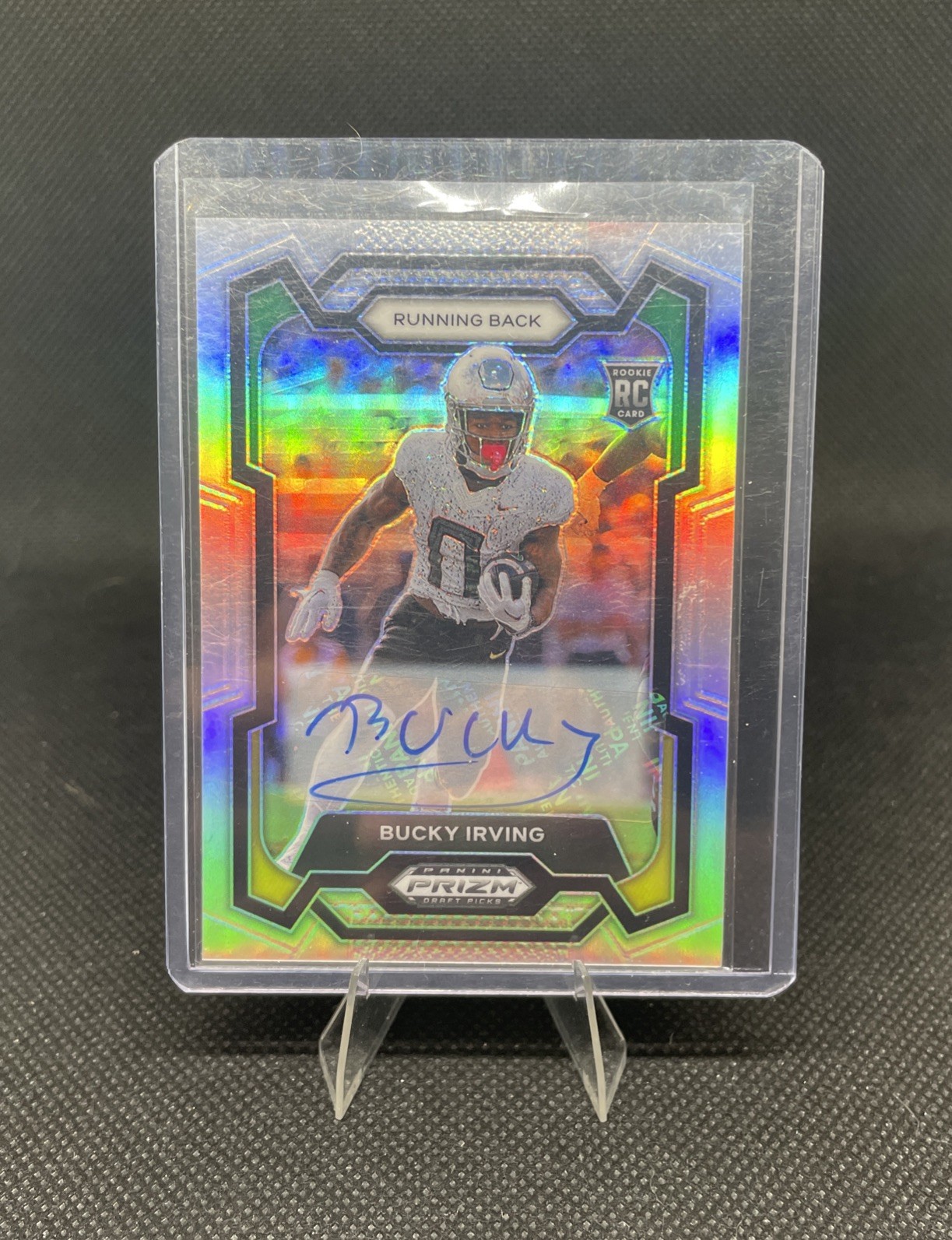 2024 Panini Prizm Draft Picks - Bucky Irving #172 Silver Prizm (RC) Autograph