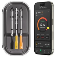 Sense [2025 Model] | Smart Wireless Meat Thermometer | 3 Ultra-Thin Probes | ...