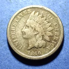 1860 Copper Nickel Indian Cent  G/VG