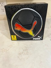 Youth Soccer Ball Puma for Ages 13  Up Black/Red/Yellow/White Sz-5 New In Box