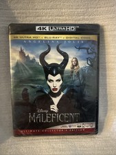 Disney Maleficent 4k Ultra HD  Blu-Ray  Digital, 2014 New Angelina Jolie
