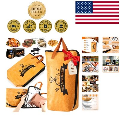 BBQ Insulated Blanket: Keeps Meats Warm & Juicy - Perfect Gift for Him