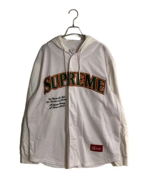 Maillot de baseball/chemise manches longues en maille L Supreme à capuche L/S
