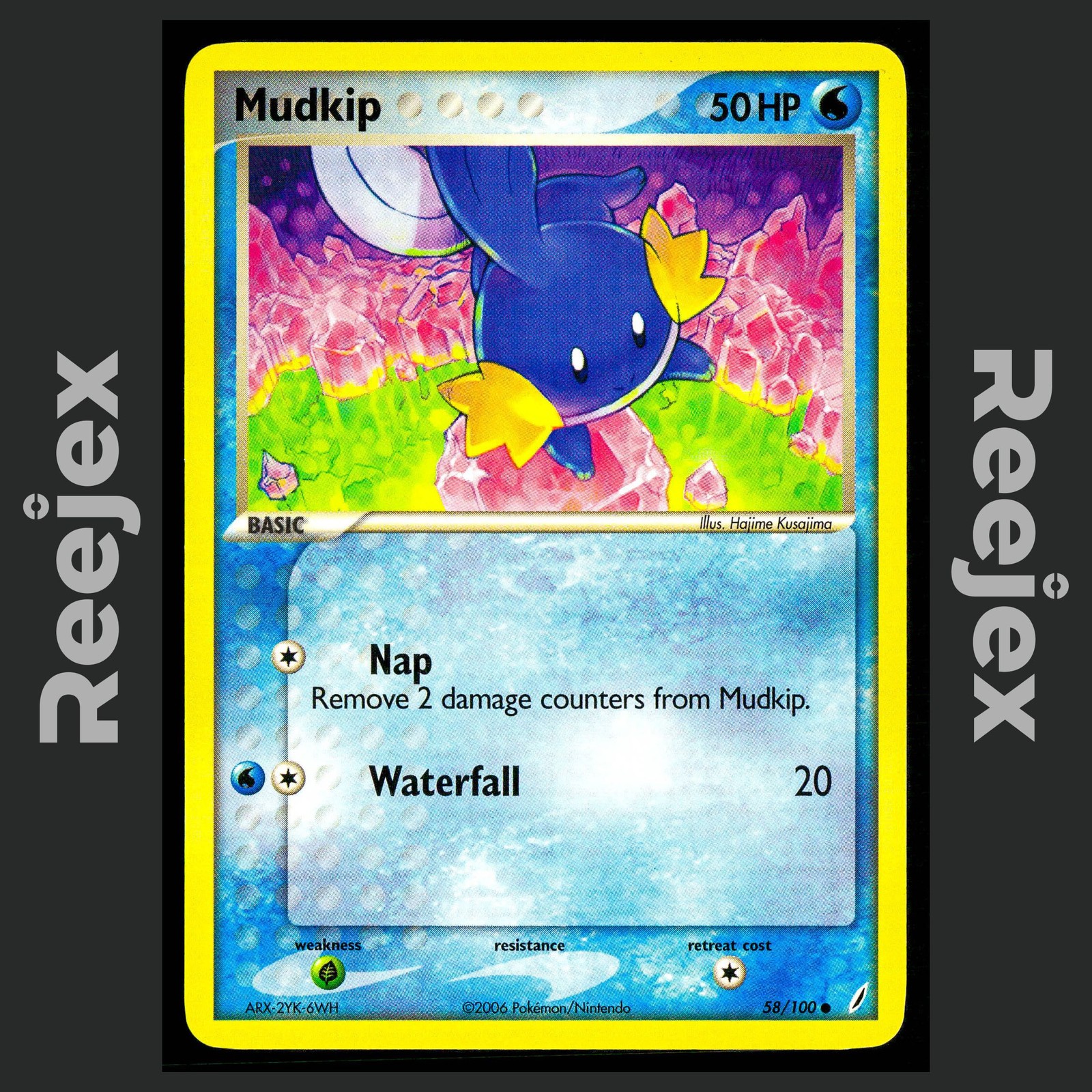 Mudkip - 58/100 - Common - Crystal Guardians - Pokemon - NM/M