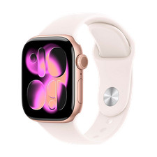 Apple Watch Series 11 2025 GPS 42mm Rose Gold Aluminium Case Sport Band S/M Rosa
