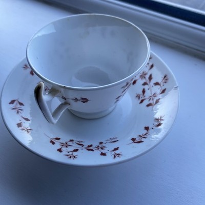 Rate antike Staffordshire Porzellan Tasse & Schale um 1800 New Hall Factory?  London