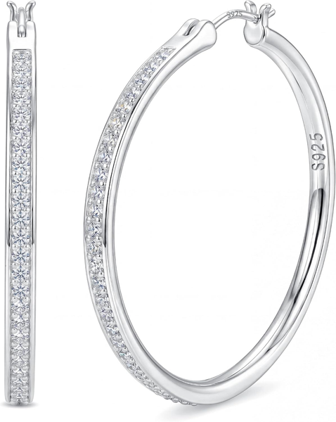 Creolen Silber 925 FüR Damen MäDchen Ohrringe Silber 925-image