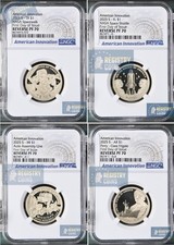 2025 S REVERSE PROOF AMERICAN INNOVATION TX FL AR MI NGC PF70  First Day Issue %