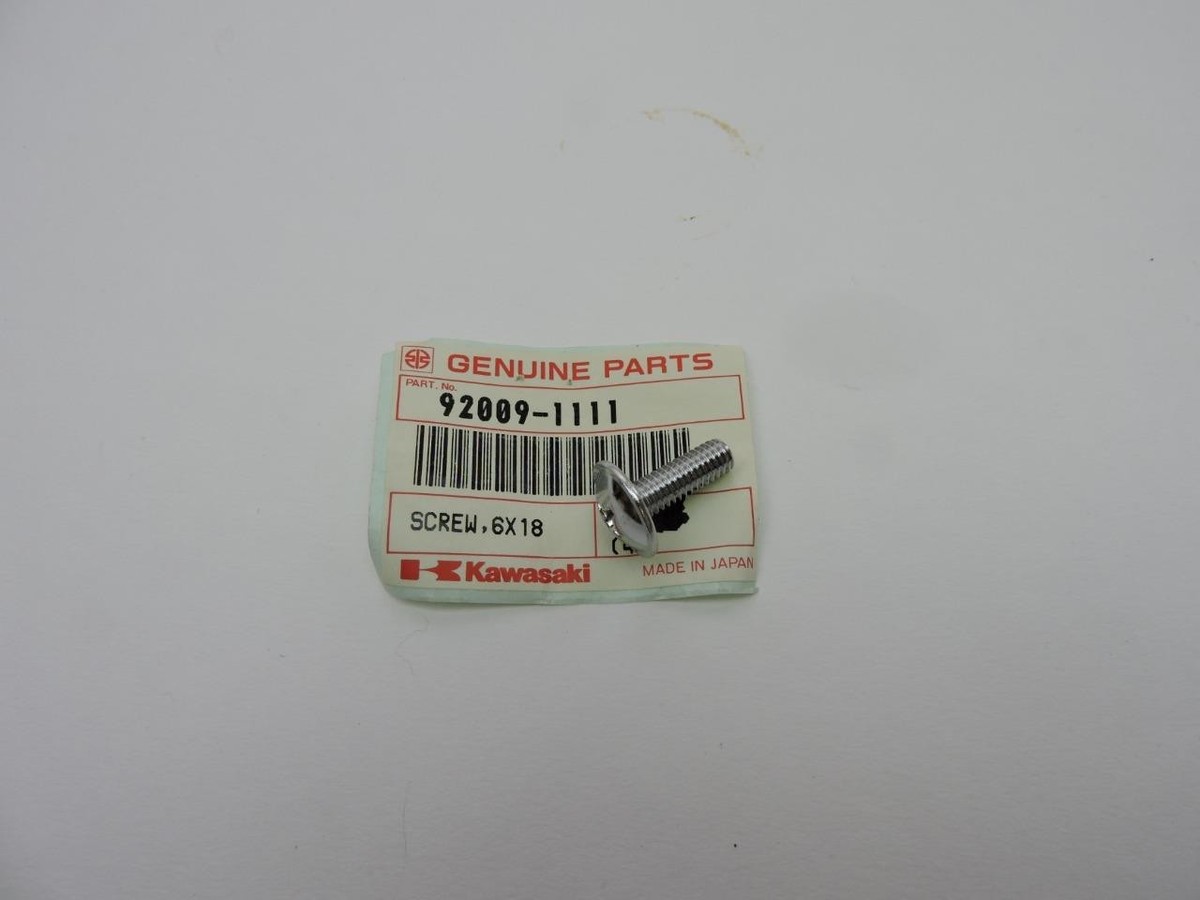 92009-1111 NOS Kawasaki Screw 6x18 KX80 EX250 KD200 K44p | eBay