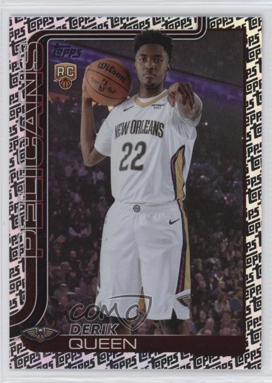 2025-26 Topps Topps Foil Pattern Derik Queen #213 Rookie RC