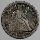 1853-P Seated Liberty Silver Dime With Arrows, Philadelphia, F-VF, Attractive