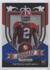 2021 Panini Prizm Draft Picks Crusade Red White & Blue Patrick Surtain II ut4