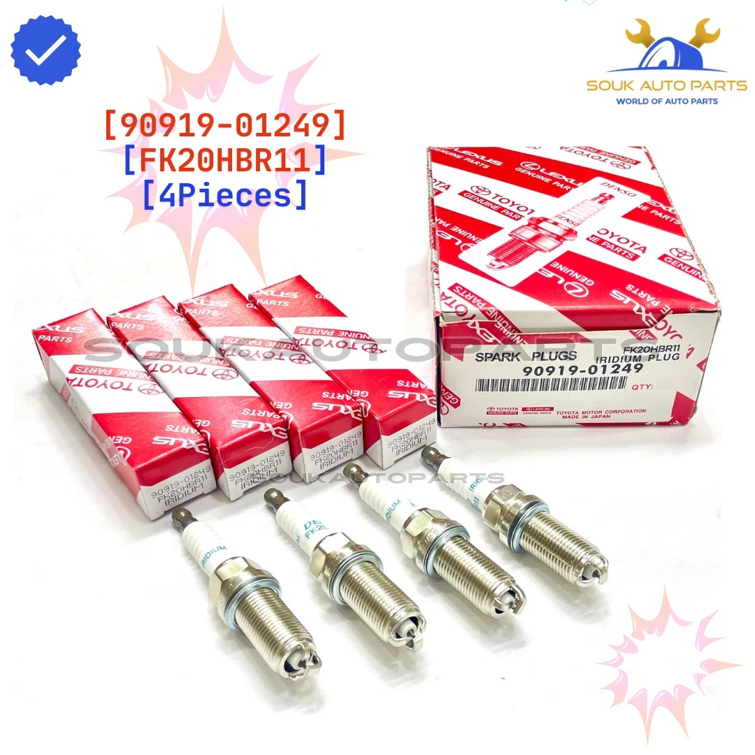 90919-01249 Genuine Toyota Denso SPARK PLUG SET 4 pcs OEM LEXUS GS300 IS F