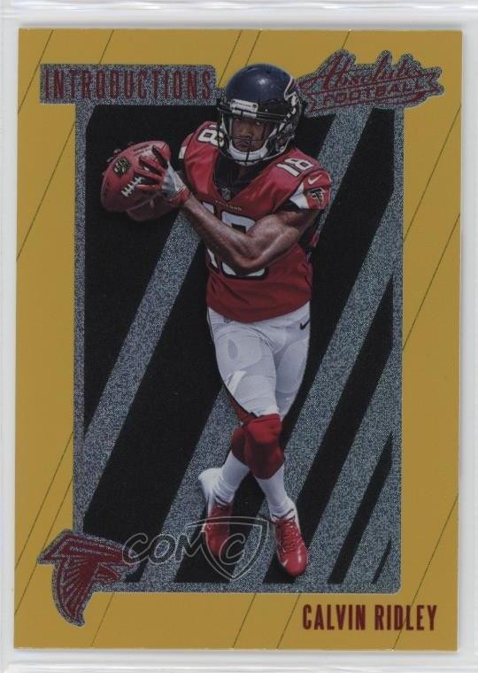 2018 Panini Absolute Introductions Spectrum Gold Calvin Ridley #IN-CR 18yu