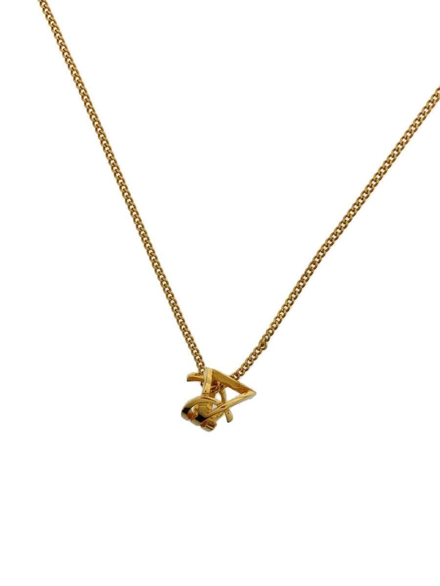 Collana SAINT LAURENT metallo monogramma twist uomo con top GLD usata