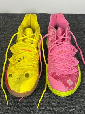 Nike Kyrie 5 SpongeBob Patrick Basketball Shoes Mens US9 Yellow Pink Nickelodeon