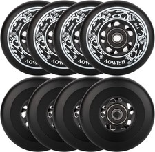 8x Inline Skate Wheels 85A Outdoor Asphalt 72mm Roller Blades Replacement Wheels