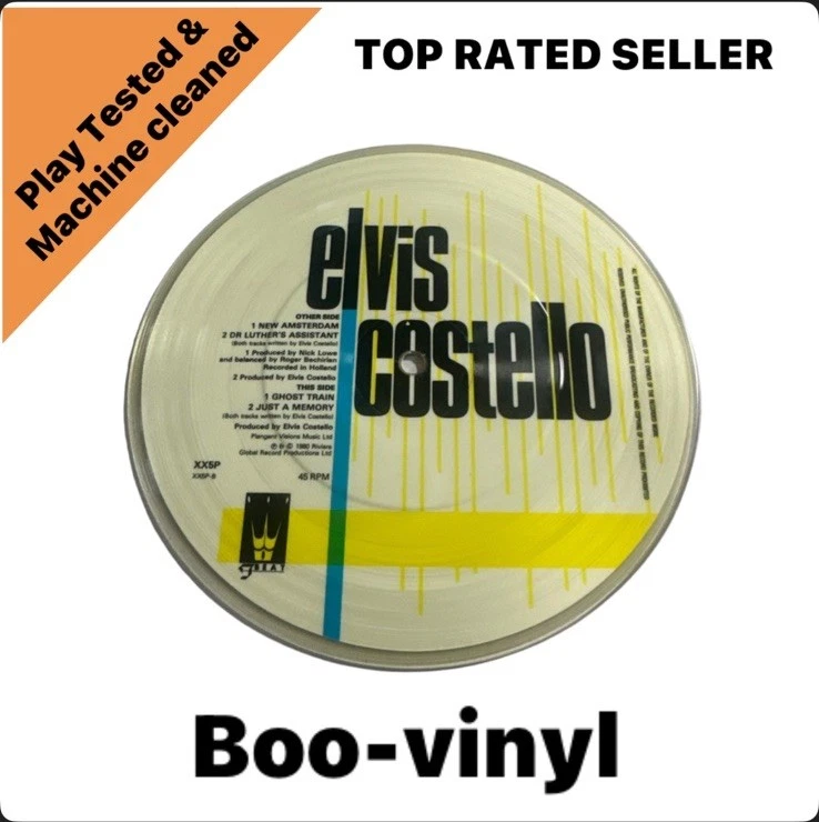 Elvis Costello ~  New Amsterdam ~ 7” picture disc NM - Image 2 of 4