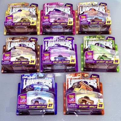 🔥 CHASE CarTuned Lowriders SHOW GLOW Series 1 Set of 8 L.E.D.