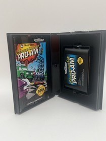 Championship Pro-Am (Sega Genesis, 1992) Complete in Box With Manual CIB