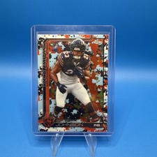 2025 Topps Chrome Football Roschon Johnson RB Chicago Bears Camo Variation #55