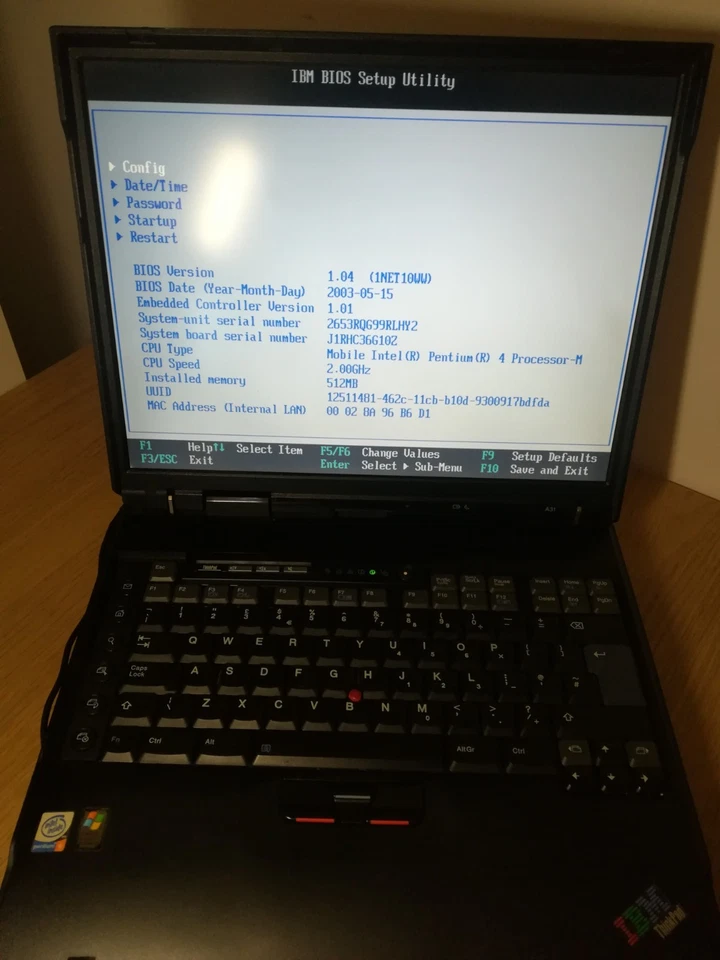 IBM ThinkPad A31 15" Pentium 4 2.00Ghz - Image 3 of 4