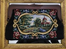 Vintage Tapestry Clutch Purse