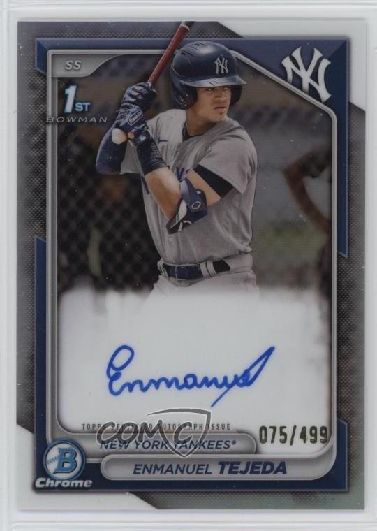 2024 Bowman Chrome Prospect Refractor 75/499 Enmanuel Tejeda #CPA-ETE Auto ic3