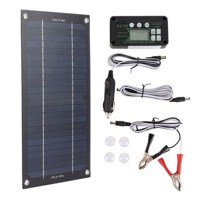 15W Solar Panel 12V 600W 100A MPPT Battery Charger Controller for Boat RV Car